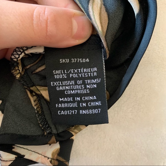 Le Chateau Floral Print Satin Cowl Neck Camisole - Picture 8 of 9